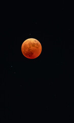 赤い月　皆既月食