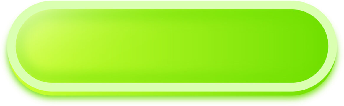 Rectangle shape buttons in green colors. User interface element illustration.