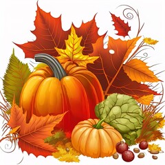 Fall harvest. Thanksgiving. Organic produce.