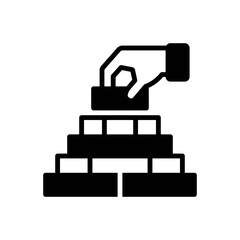 Black solid icon for est