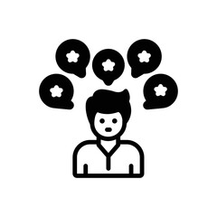 Black solid icon for greatly