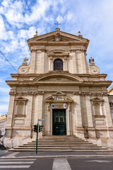 Fototapeta na wymiar Santa Maria della Vittoria church in Rome, Italy