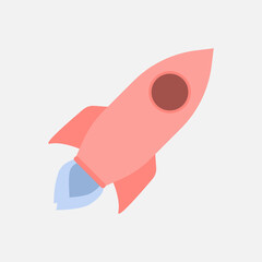 rocket isolated on white