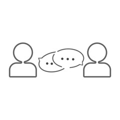 Teamwork, speech balloon ,talking person icon