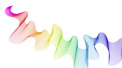 Abstract backdrop with wave gradient lines