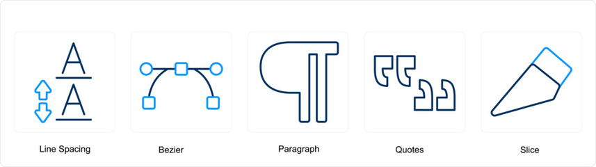 line spacing, bezier