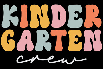 Groovy Kinder Garten Crew T-Shirt Design