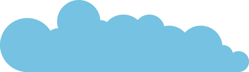 Cloud icon in flat style