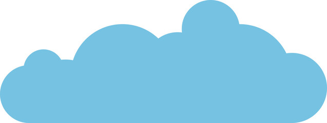 Cloud icon in flat style