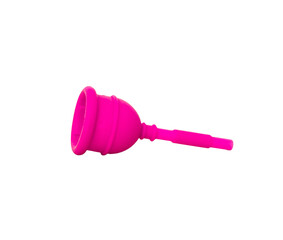 Menstrual cup isolated cutout background