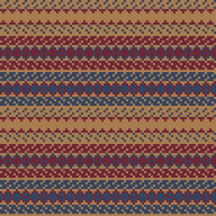 Argyle Fair Isle Seamless Pattern Design