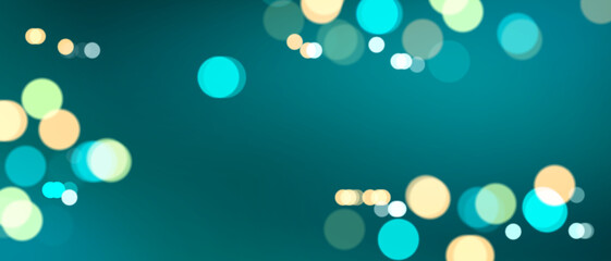 Elegant Bokeh Background Design For Festive Celebration Banner Vector Illustration