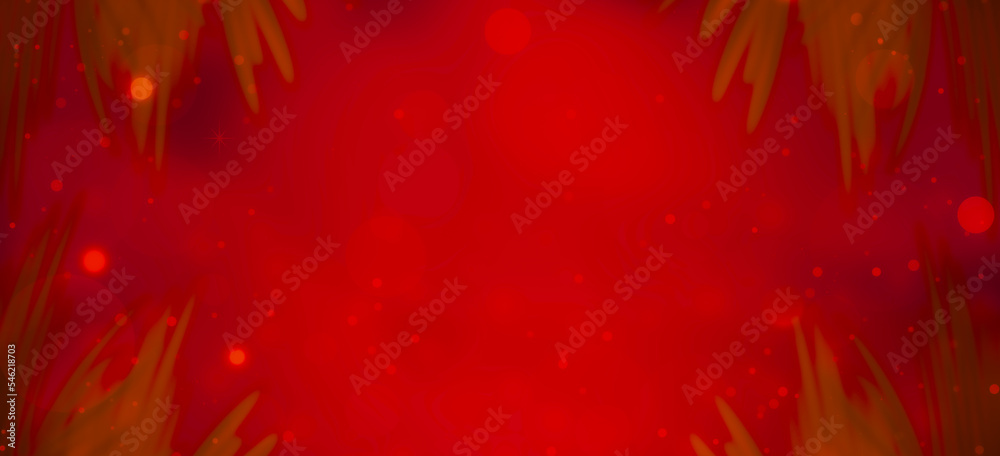 Canvas Prints red christmas background with bokeh