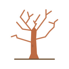 Fototapeta premium Dry Tree Icon