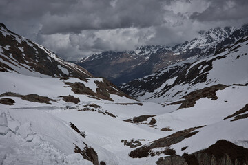 mountains with snow in Switzerland