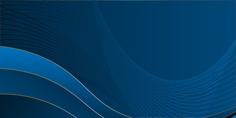 Abstract waving line particle technology blue background. Usable for internet or website.