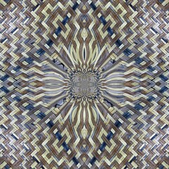 abstract background, star pattern bamboo woven
