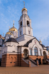 Voronezh, Russia, October 3, 2022: Russian Pro-Orthodox Church, lower church in honor of the Nativity of the Holy glorious prophet, Forerunner and Baptist of the Lord John in the fall