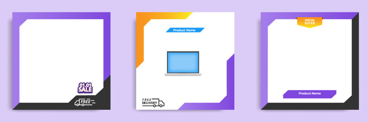 Geometric square social media banner layout, product background backdrop display for e commerce sale ads app template