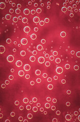 Vertical canvas background with soda like bubbles and copy space