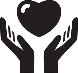 Charity and love icons