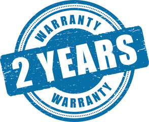 2 year warranty icon, two year warranty, promotional vector icon