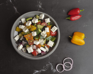 healthy Greek salad  