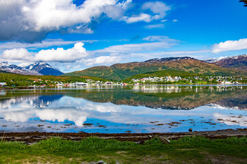 Obraz premium Autour de la ville de Tromso en Norvège