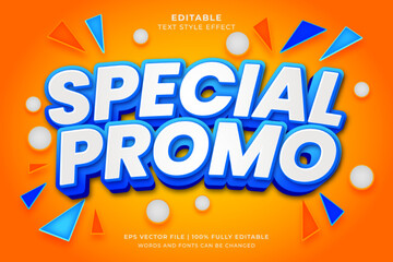 Special sale promo 3d editable text effect - obrazy, fototapety, plakaty