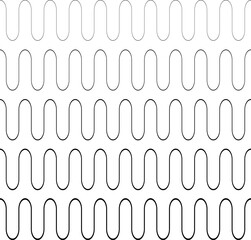 Abstract wavy Lines Background . Vector .