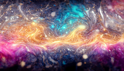 Wallpaper graphic design, Abstract colors galaxy universe liquid power effect.