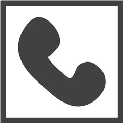 illustration of telephone with a border