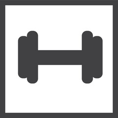 dumbbell with border