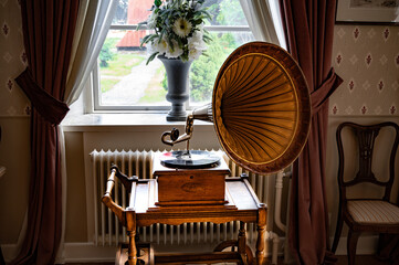 fashioned gramophone