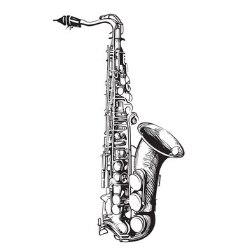 How To Draw A Saxophone