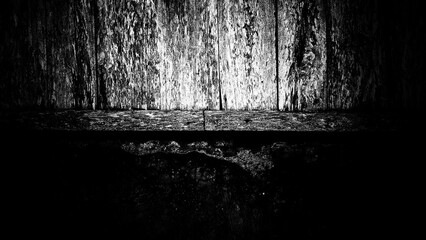 Abstract scratch grunge concrete wall texture. Black and white, so contrast and grainy