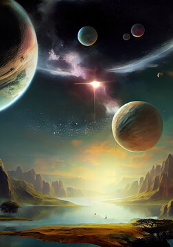 a beautiful picture of the universe, fantasy