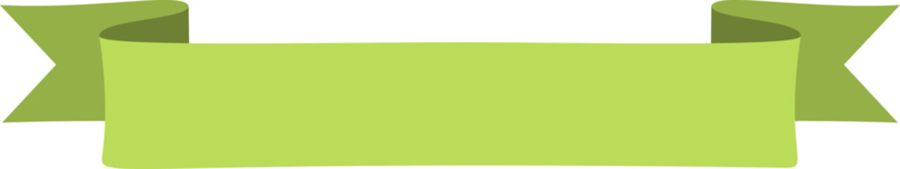 Flat ribbon template banner vector illustration. Vintage colorful design curly ribbon labels and curved scroll flags or sticker banners with blank space for special price promotion template