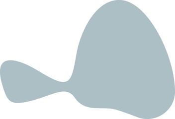 Abstract organic shape vector illustration. Minimalistic liquid form, organic stain or geometric spot for modern abstract design or trendy fashion pattern