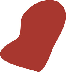 Abstract organic shape vector illustration. Minimalistic liquid form, organic stain or geometric spot for modern abstract design or trendy fashion pattern