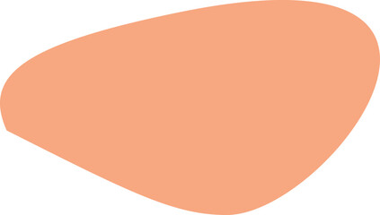 Abstract organic shape vector illustration. Minimalistic liquid form, organic stain or geometric spot for modern abstract design or trendy fashion pattern