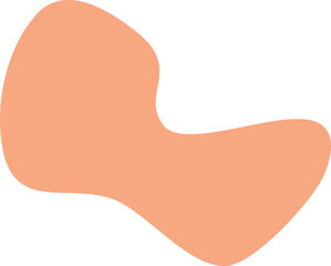 Abstract organic shape vector illustration. Minimalistic liquid form, organic stain or geometric spot for modern abstract design or trendy fashion pattern