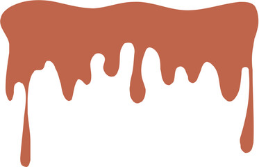 Drip Border Illustration Of A Chocolate Drop