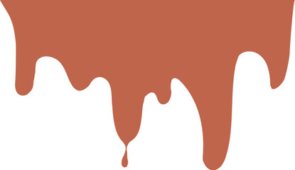 Drip Border Illustration Of A Chocolate Drop
