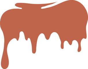 Drip Border Illustration Of A Chocolate Drop