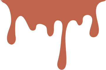 Drip Border Illustration Of A Chocolate Drop