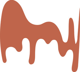 Drip Border Illustration Of A Chocolate Drop