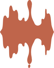 Drip Border Illustration Of A Chocolate Drop