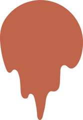 Drip Border Illustration Of A Chocolate Drop