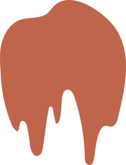 Drip Border Illustration Of A Chocolate Drop